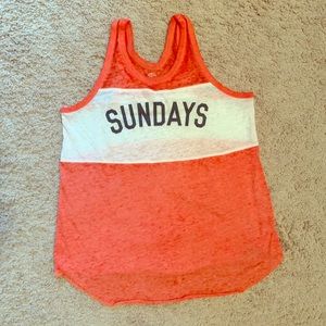 “Sundays” tank top.  Perfect for a lazy Sunday